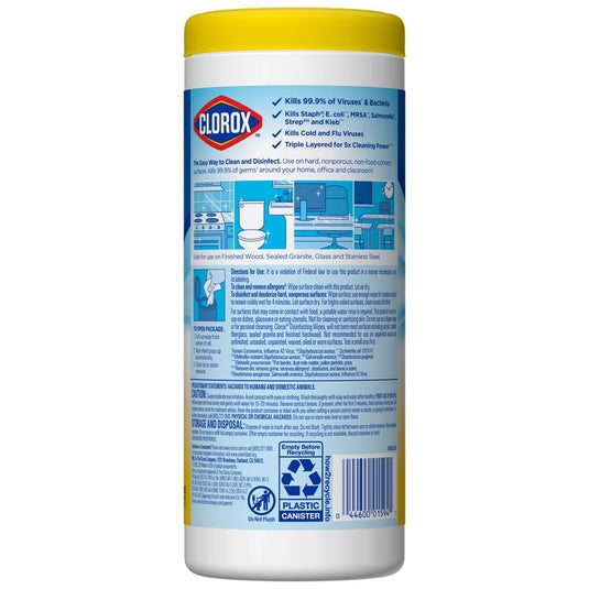 Clorox Lemon Scent Disinfecting Wipes 35 ct 1 pk