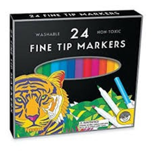 Mindware 24 Fine Tip Markers