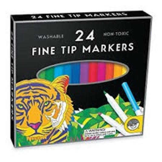 Mindware 24 Fine Tip Markers