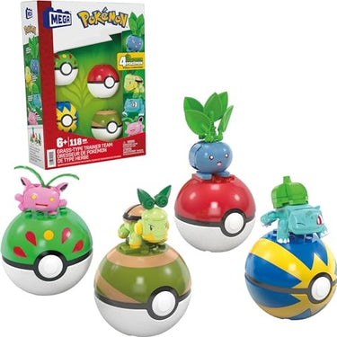 MEGA Pokémon Grass-Type Trainer Team Building Toy Kit