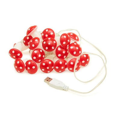 Kikkerland LED Mushroom String Light Set