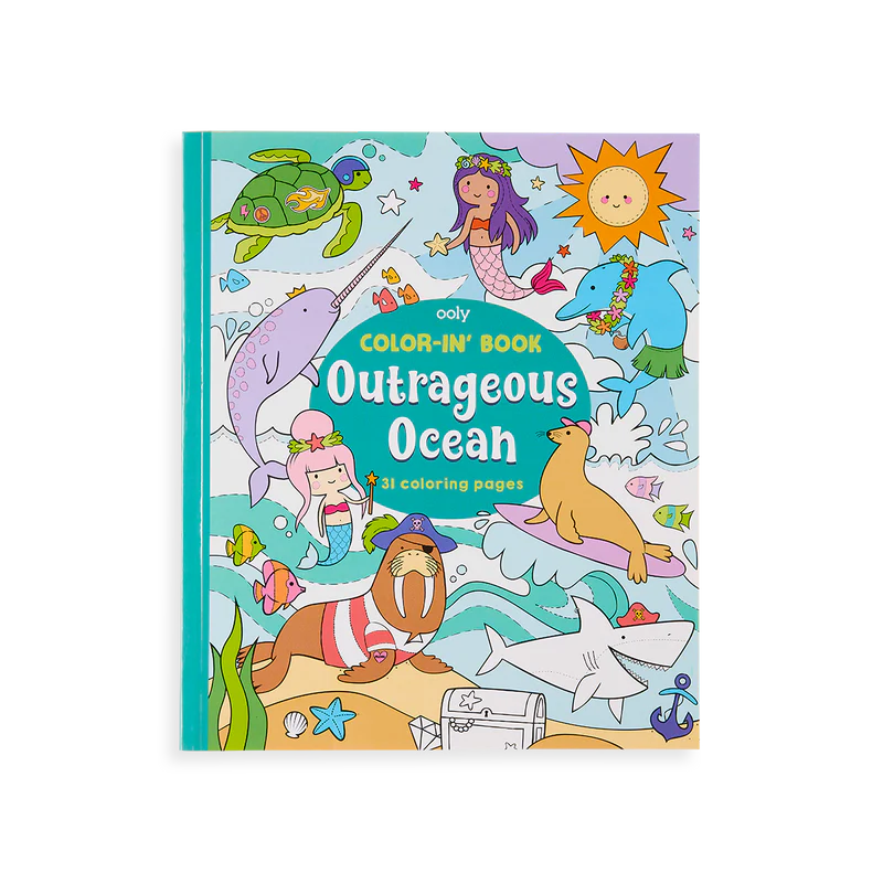 Load image into Gallery viewer, Ooly Outrageous Ocean Coloring Book
