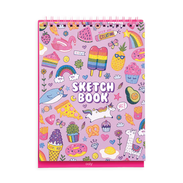 Ooly Sketch & Show Standing Sketchbook - Cute Doodle World