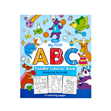 Ooly ABC: Amazing Animals Toddler Coloring Book
