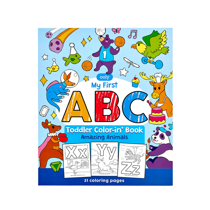 Load image into Gallery viewer, Ooly ABC: Amazing Animals Toddler Coloring Book
