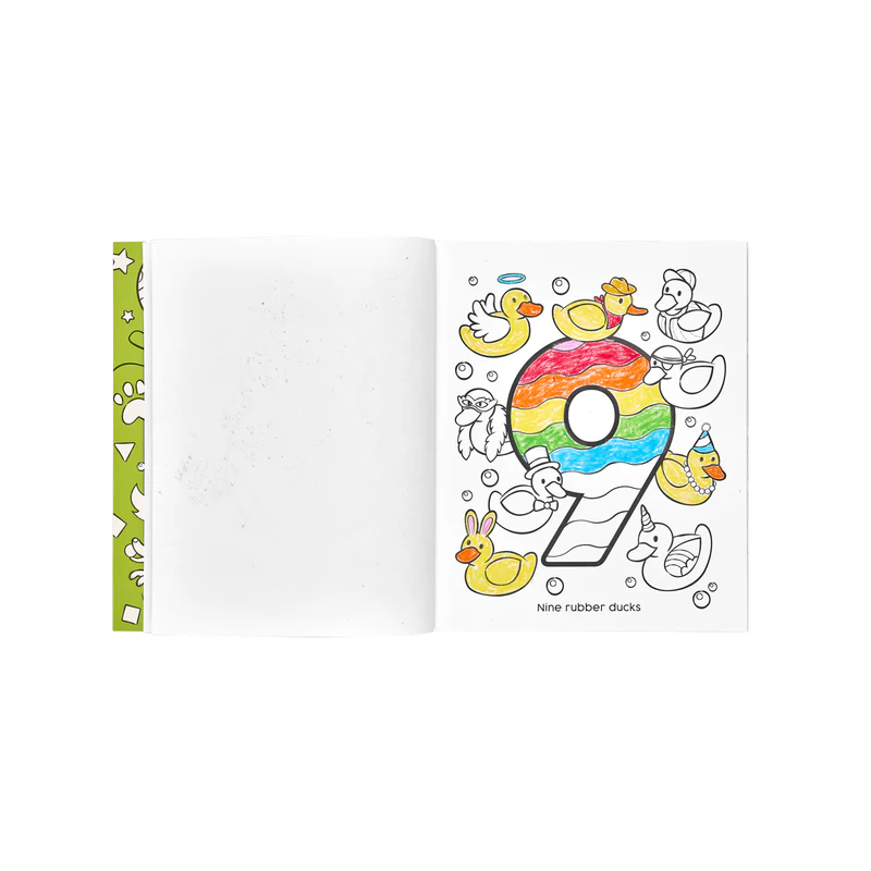 Load image into Gallery viewer, Ooly 123: Shapes + Numbers Toddler Coloring Book
