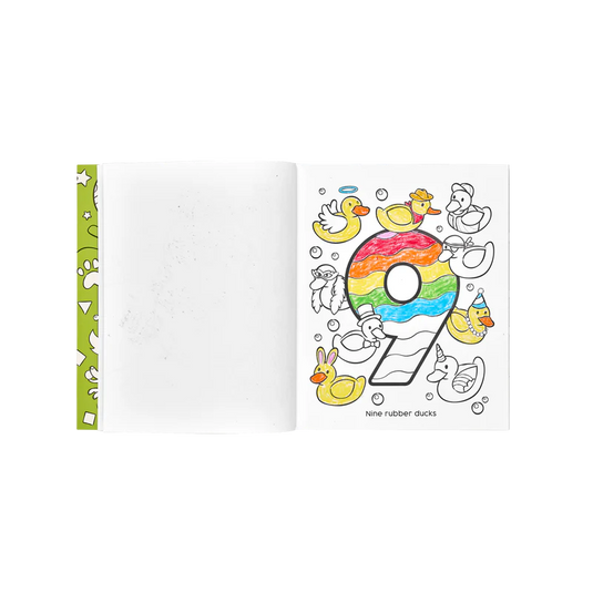 Ooly 123: Shapes + Numbers Toddler Coloring Book