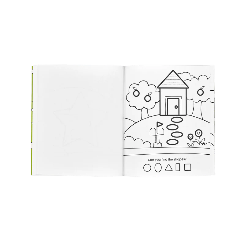 Load image into Gallery viewer, Ooly 123: Shapes + Numbers Toddler Coloring Book
