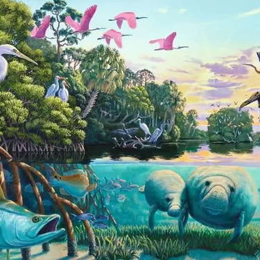 Jigsaw Puzzle Manatee Moments - 500 Pieces Puzzle