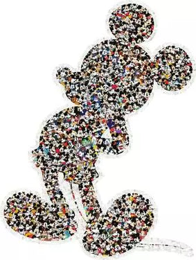 Jigsaw Puzzle Shaped Mickey - 940 Pieces Puzzle