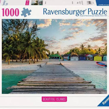 Ravensburger Puzzle Beautiful Island Caribbean Paradise 1000pc
