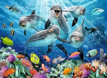 Load image into Gallery viewer, Dolphins in the Coral Reef - 500 Pieces
