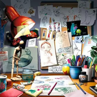 Jigsaw Puzzle Disney Pixar: The Artist's Desk - 1000 Pieces Puzzle