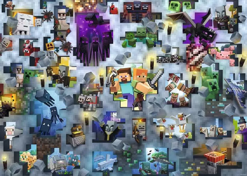 Load image into Gallery viewer, Jigsaw Puzzle Minecraft Mobs - 1000 Pieces Puzzle
