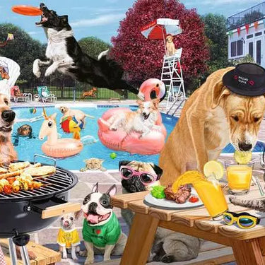 Jigsaw Puzzle Dog Days of Summer - 1000 Pieces Puzzle
