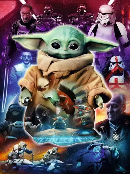 Jigsaw Puzzle The Mandalorian: Grogu's Journey - 759 Pieces Puzzle