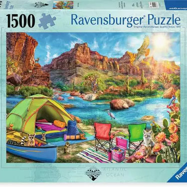 Jigsaw Puzzle Canyon Camping - 1500 Pieces Puzzle