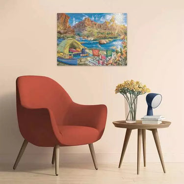 Jigsaw Puzzle Canyon Camping - 1500 Pieces Puzzle