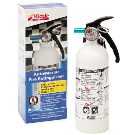 Kidde 5-B:C 3-lb Disposable Marine Dry Chemical Fire Extinguisher Class BC