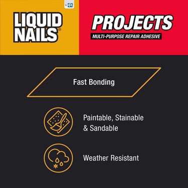 Liquid Nails Small Projects High Strength Latex White Adhesive 4 oz