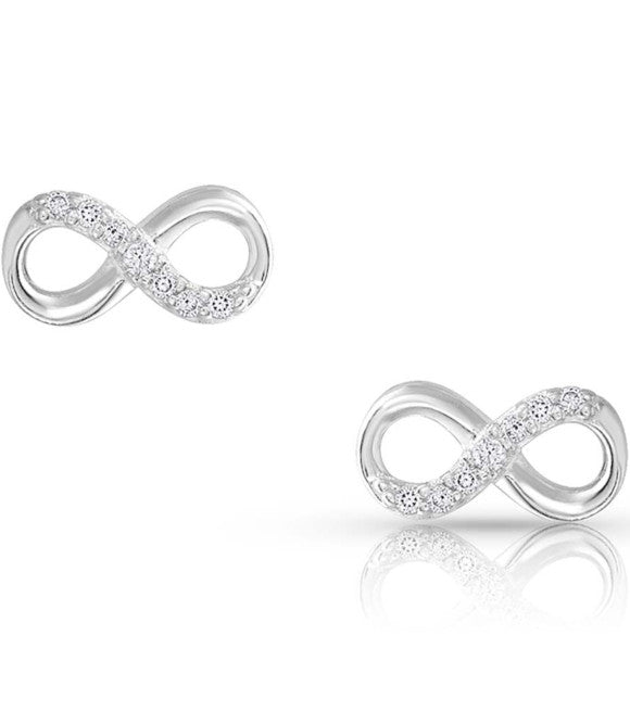 Montana Silversmiths Silver Shine Infinity Earrings