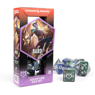 Sirius Dice: Dungeons & Dragons Adventure Dice Set - Bard - Blue (Refresh)