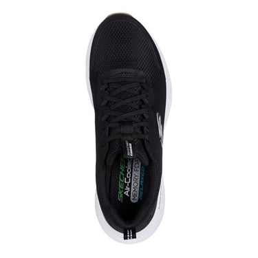 Skechers Men's Edgeride - Rekze Memory Foam Casual Running Sneakers (Black/White) Sizes 8M-13M