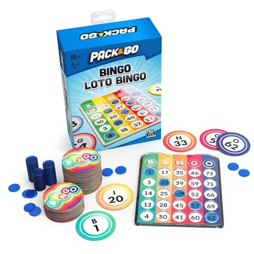 Pack & Go Loto Bingo Game, Multi Color - 249 Piece