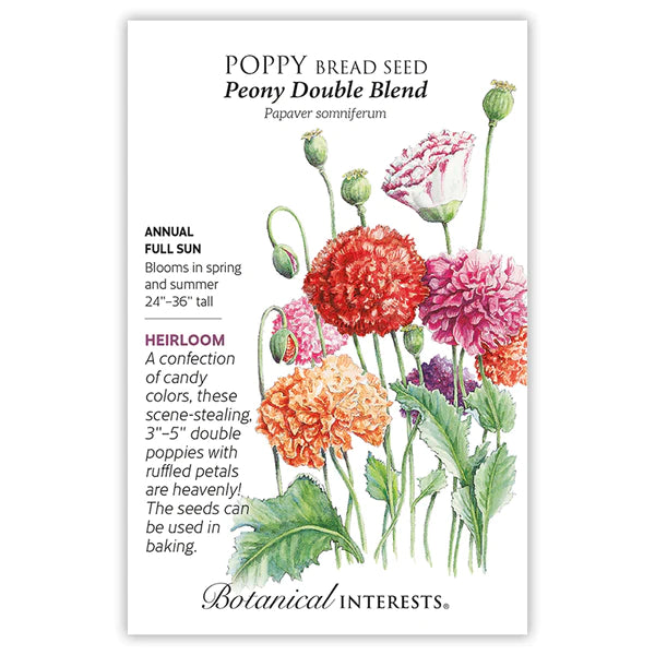 Load image into Gallery viewer, Peony Double Blend Poppy Seeds
