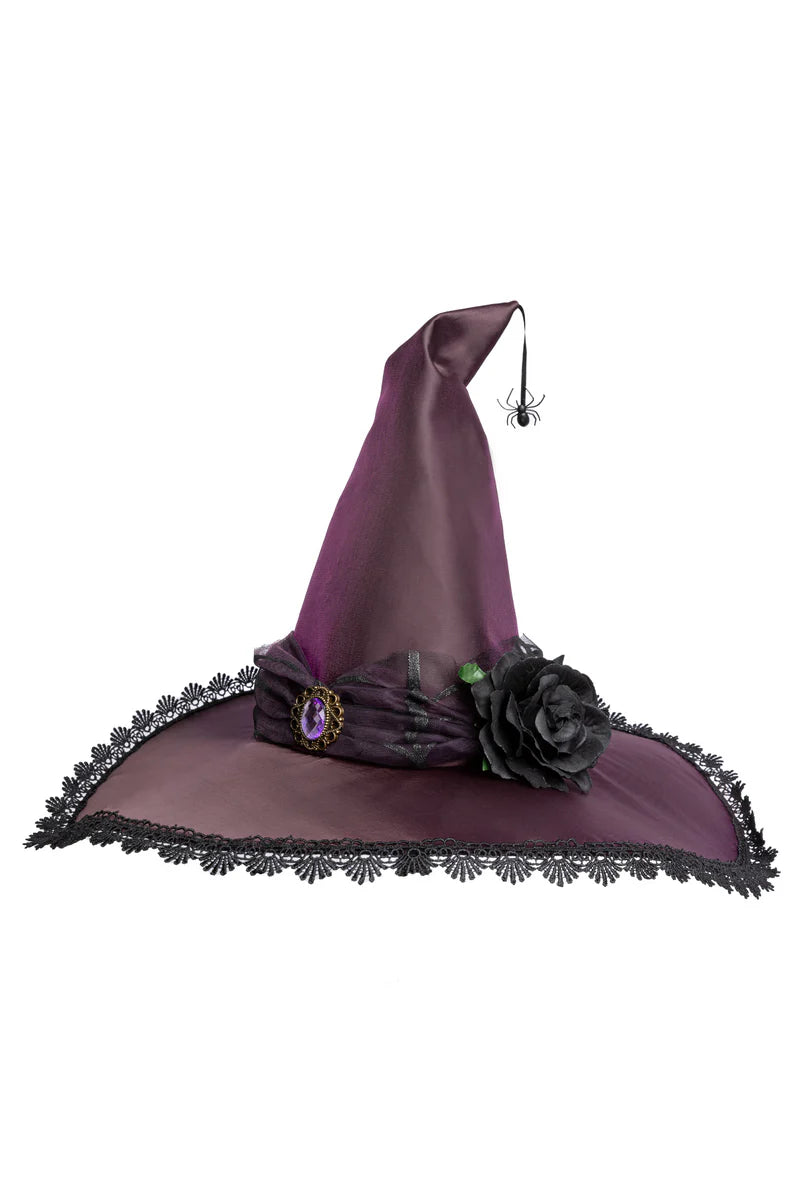 Load image into Gallery viewer, Amethyst the Spider Witch Hat
