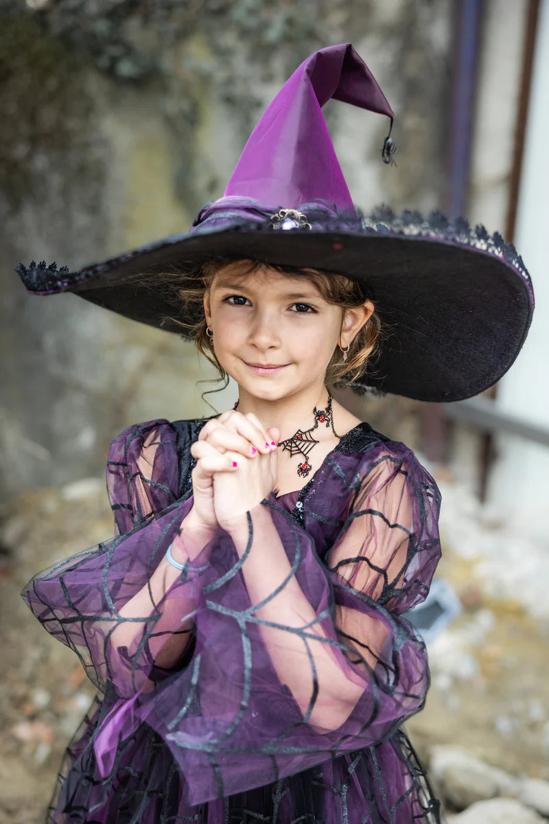 Load image into Gallery viewer, Amethyst the Spider Witch Hat
