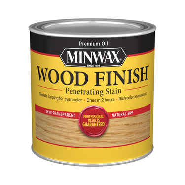 Minwax Wood Finish Semi-Transparent Natural Oil-Based Penetrating Wood Stain 1 qt