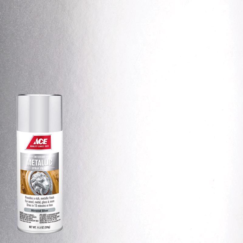 Load image into Gallery viewer, Ace Metallic Mirrored Silver Spray Paint 11.5 oz
