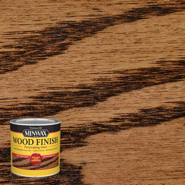 Minwax Wood Finish Semi-Transparent Red Mahogany Oil-Based Penetrating Wood Stain 1 qt