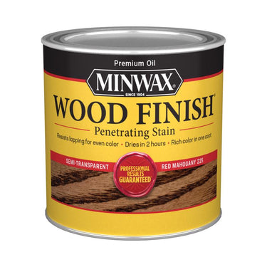 Minwax Wood Finish Semi-Transparent Red Mahogany Oil-Based Penetrating Wood Stain 1 qt