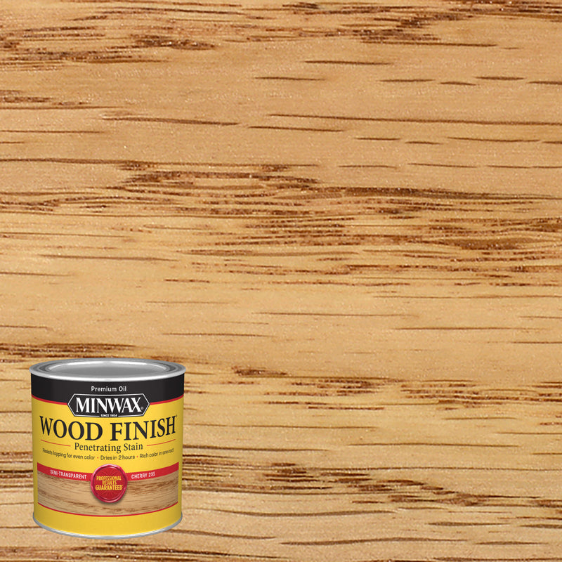 Load image into Gallery viewer, Minwax Wood Finish Semi-Transparent Cherry Oil-Based Penetrating Wood Stain 1/2 pt
