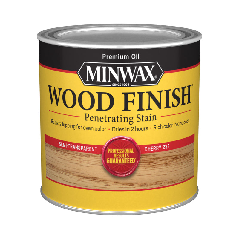 Load image into Gallery viewer, Minwax Wood Finish Semi-Transparent Cherry Oil-Based Penetrating Wood Stain 1/2 pt
