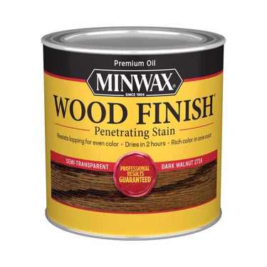 Minwax Wood Finish Semi-Transparent Dark Walnut Oil-Based Penetrating Wood Stain 1 qt