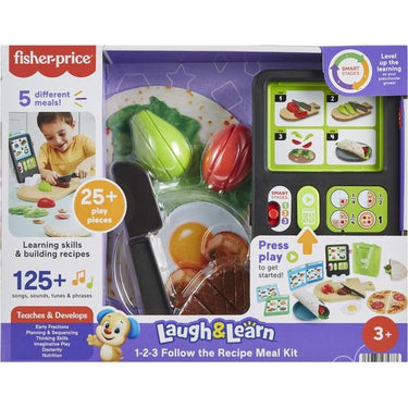 Fisher-Price Laugh & Learn 123 Follow The Recipe Meal Kit Preschool Pretend Playset