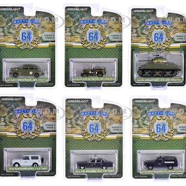 Diecast Greenlight Battalion 64 Series (1 car per purchase)