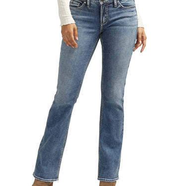 Silver Jeans Co. Elyse Mid Rise Slim Bootcut Jeans (Indigo) Size 27x33