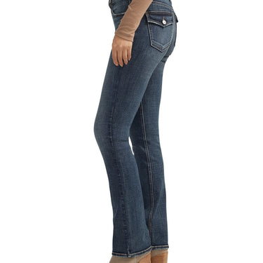 Silver Jeans Co. Suki Mid Rise Slim Bootcut Jeans (Medium Indigo) Size 24x33