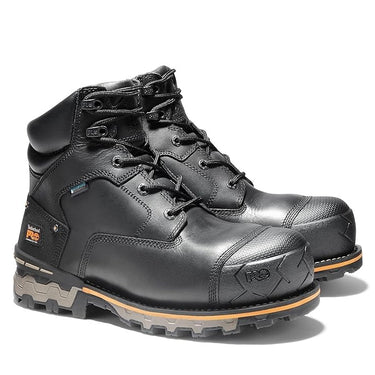 Timberland Men's Boondock 6" Composite Toe Waterproof Work Boot (Black) Size 11 1/2W