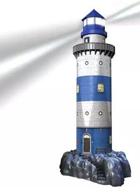 3D Puzzle Building Lighthouse - Night Edition - 216 Pieces