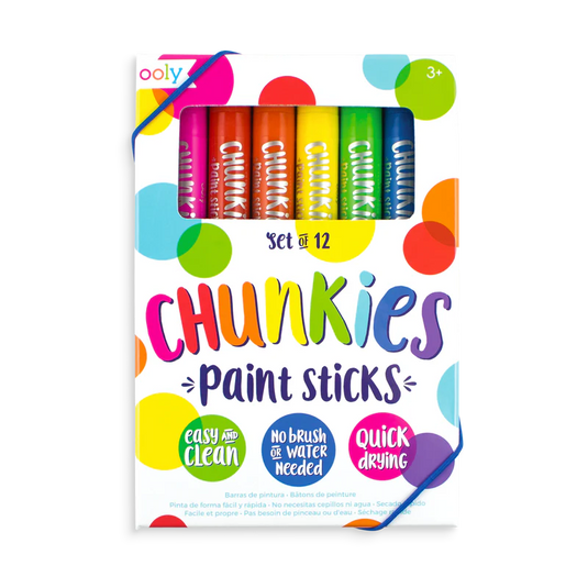 Ooly Chunkies Paint Sticks (12 Set)