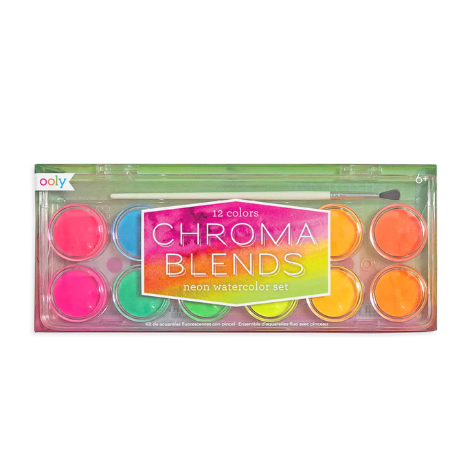 Ooly Chroma Blends Water Color Paint Set - Neon