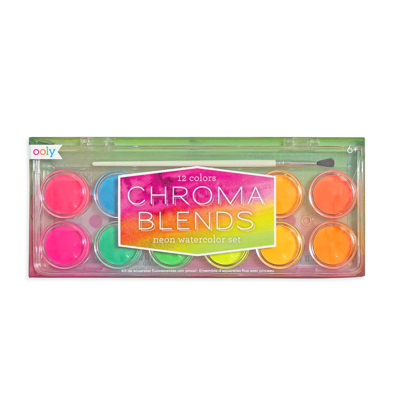 Load image into Gallery viewer, Ooly Chroma Blends Water Color Paint Set - Neon
