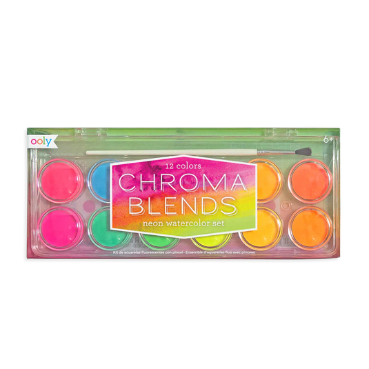 Ooly Chroma Blends Water Color Paint Set - Neon