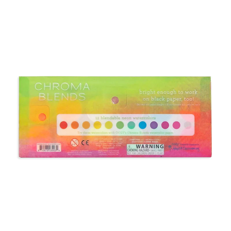 Load image into Gallery viewer, Ooly Chroma Blends Water Color Paint Set - Neon
