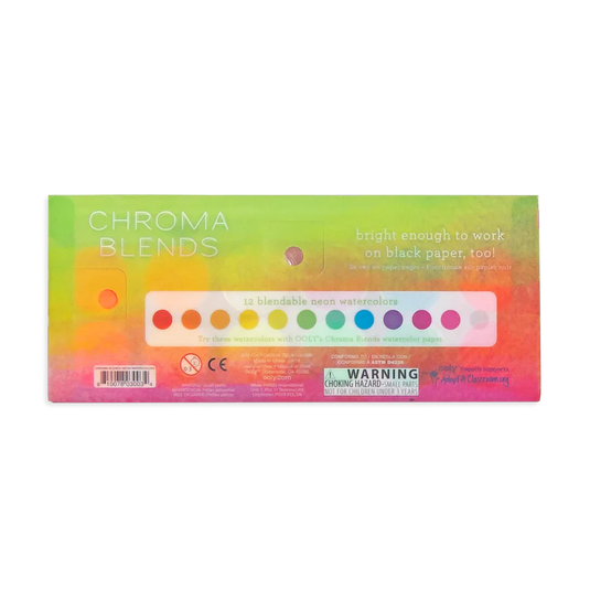 Ooly Chroma Blends Water Color Paint Set - Neon